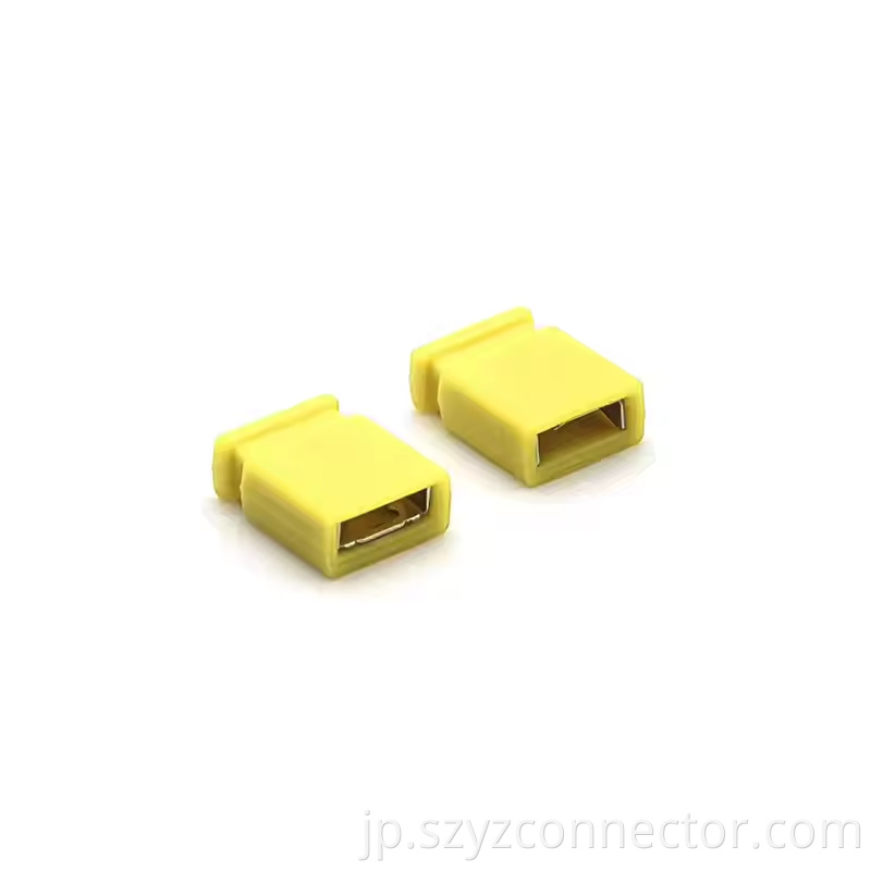2.54mm Pitch Mini Jumper H6.5mm CLOSE Yellow 12P (1)